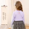 Classic Teddy Girls' Ruffled Collar Long-Sleeve T-Shirt