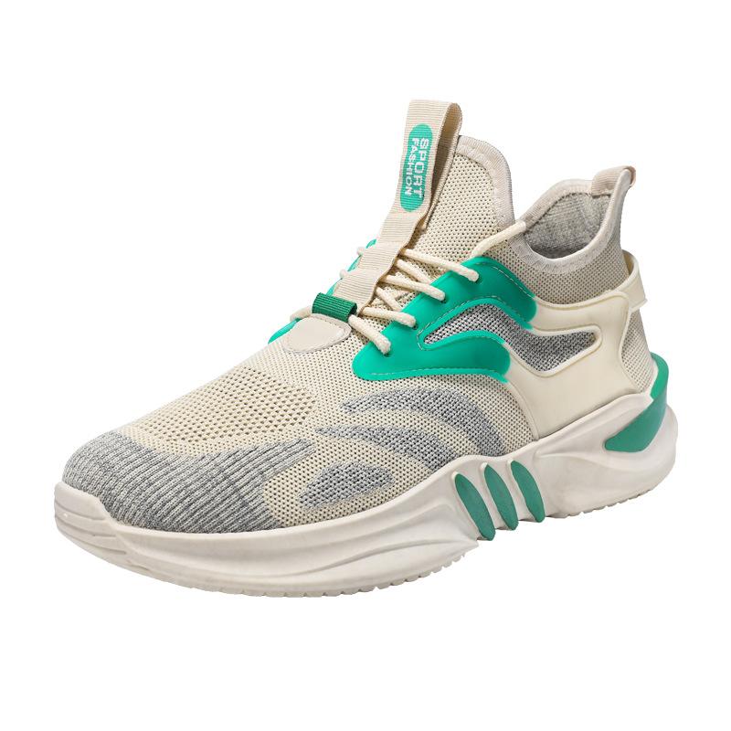 

Мужская спортивная обувь новая дышащая износостойкая универсальная повседневная обувь для бега на мягкой подошве на толстой подошве черная спортивная трендовая обувь 45 бежевый