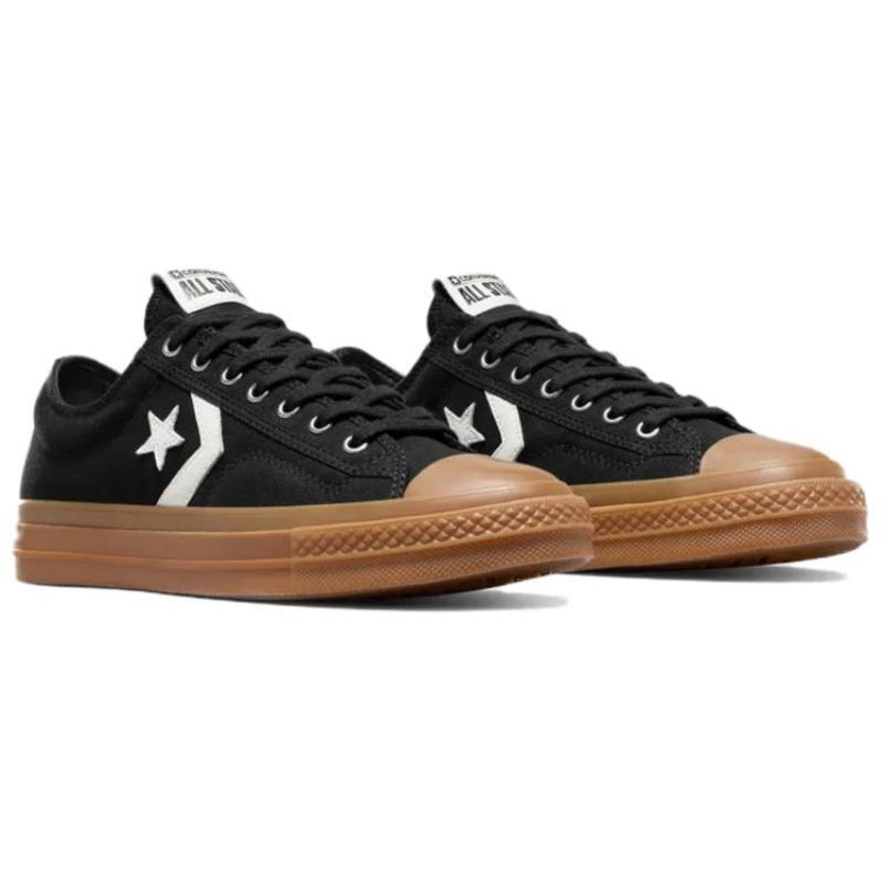 Converse Star Player 76 Comfortable and Versatile Non-Slip and Abrasion Resistant Board Shoes Unisex Black