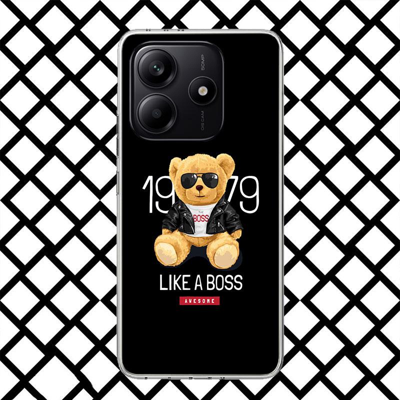 Baron Filou Trend Leisure Bear Phone Case for Xiaomi Redmi Note 15 14 14S 13 12 12S 11 Pro Plus 11E 11T 11S 10S 5G Soft Cover Fu