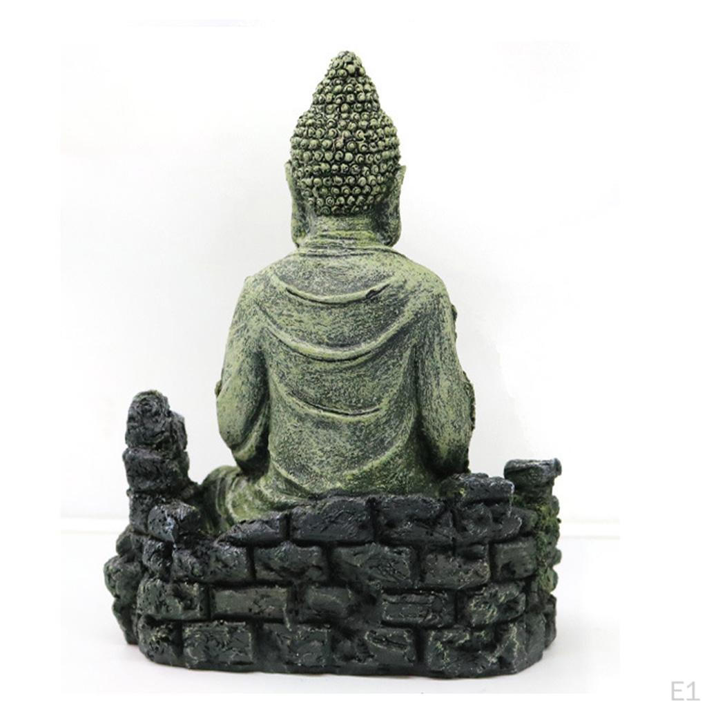 ფისოვანი ქვეწარმავლების ჰაბიტატის დეკორი - არქაული ბუდა, კუს თავშესაფარი გამოქვაბულის აკვარიუმის თევზის ავზის ორნამენტი