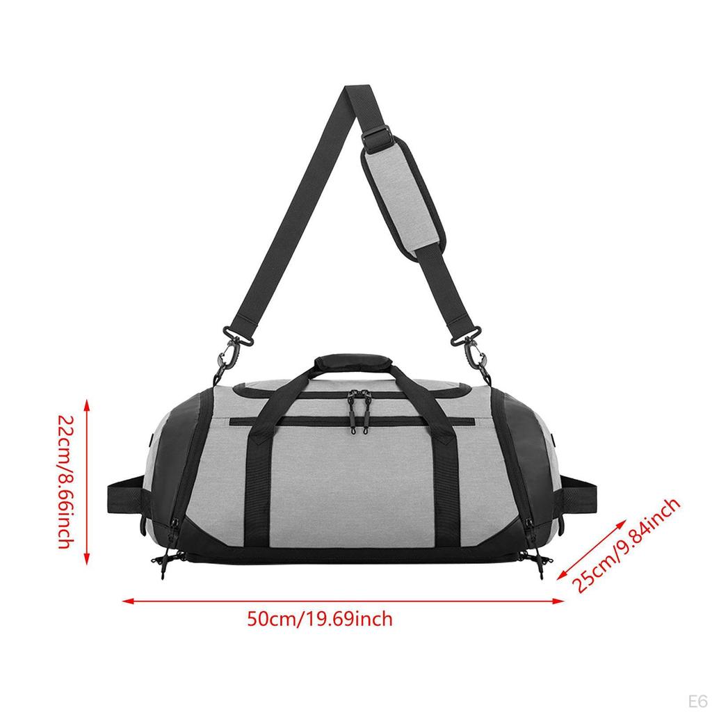 Crossbody Bag Overnight Adjustable Shoulder Strap Waterproof Gym Travel Duffle for