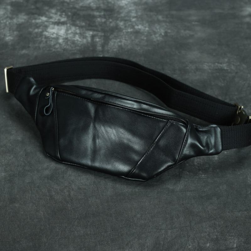 Crazy Horse Echtleder Kopfschicht Rindsleder Herren Gürteltasche Leder Umhängetasche Retro Outdoor Freizeit Sport Handy Gürteltasche