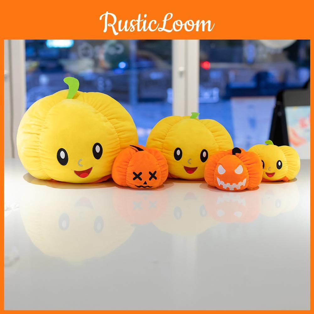 Flipping Cartoon Ghost Pumpkin Plushie Toy Cute Halloween Prank Gift Holiday