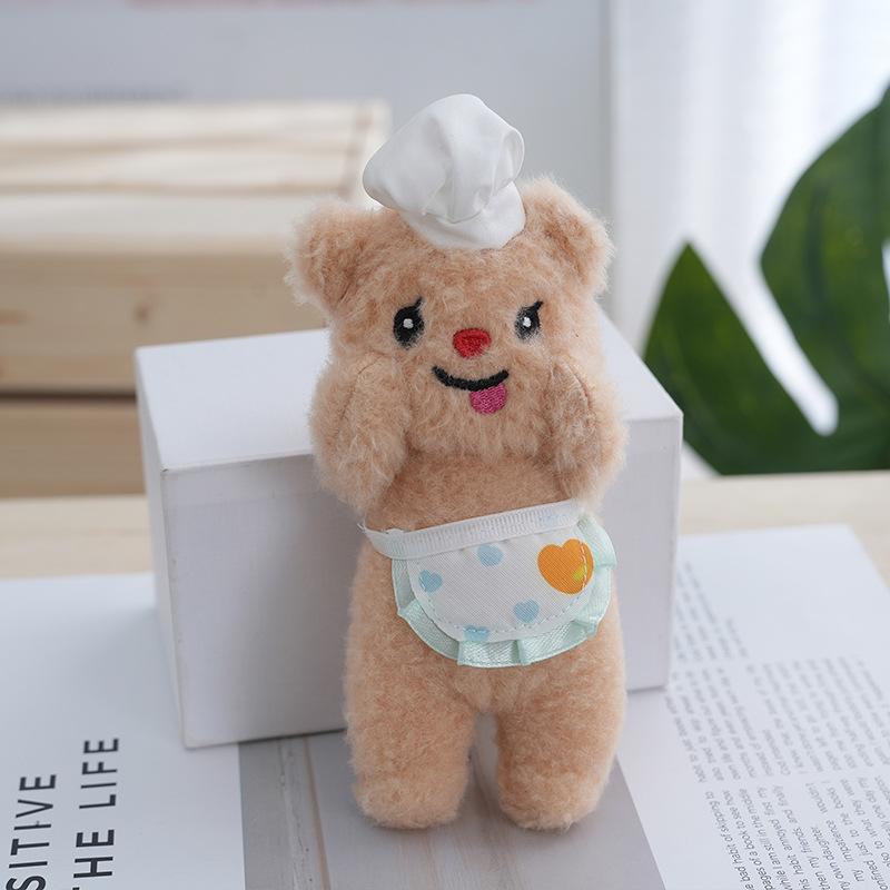 Sweet Bear Butter Plush Keychain Fluffy Soft Toy For Bags And Key Chains