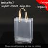 High-End Frosted PVC Tote Bag - Transparent Goddess Day Gift Souvenir
