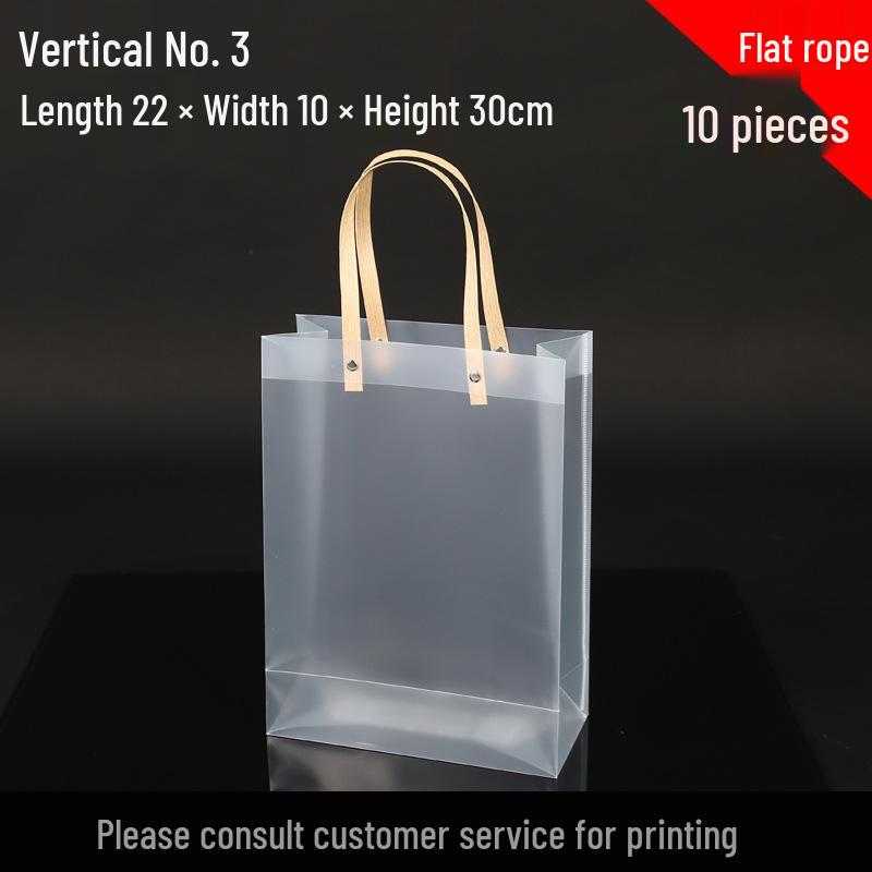 High-End Frosted PVC Tote Bag - Transparent Goddess Day Gift Souvenir