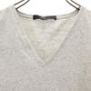 GUCCI made in Italy Short sleeve V neck T-shirt M gray Women Used