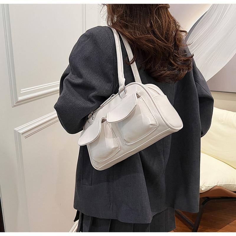 Bowling Bag Niche Boston Single Shoulder Handbag Underarm Bag