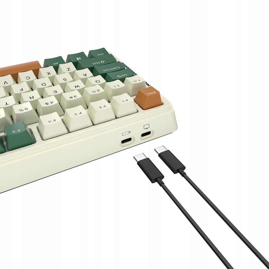 RKH81 MECHANICAL KEYBOARD 80% Sky Cyan HOT SWAP 2.4G Wireless Bluetooth