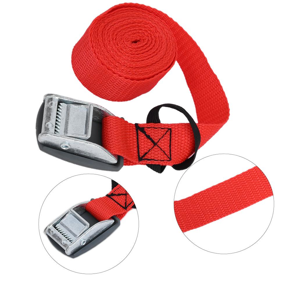 3 Meters Polyester Outdoor Lashing Tie Surfboard Kayak Rack Buckle Lock Tie Down Strap(Black)