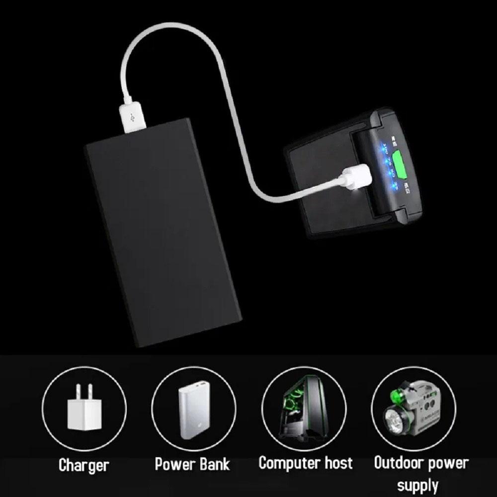 Rechargeable Cap Clip-on Head Lamp Headlight Hat Sensor Torch Light Camping 6LED