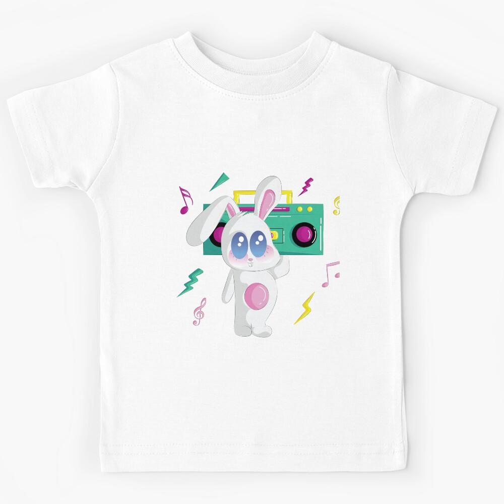 cute rabbits who loves music Kids T-Shirt 170