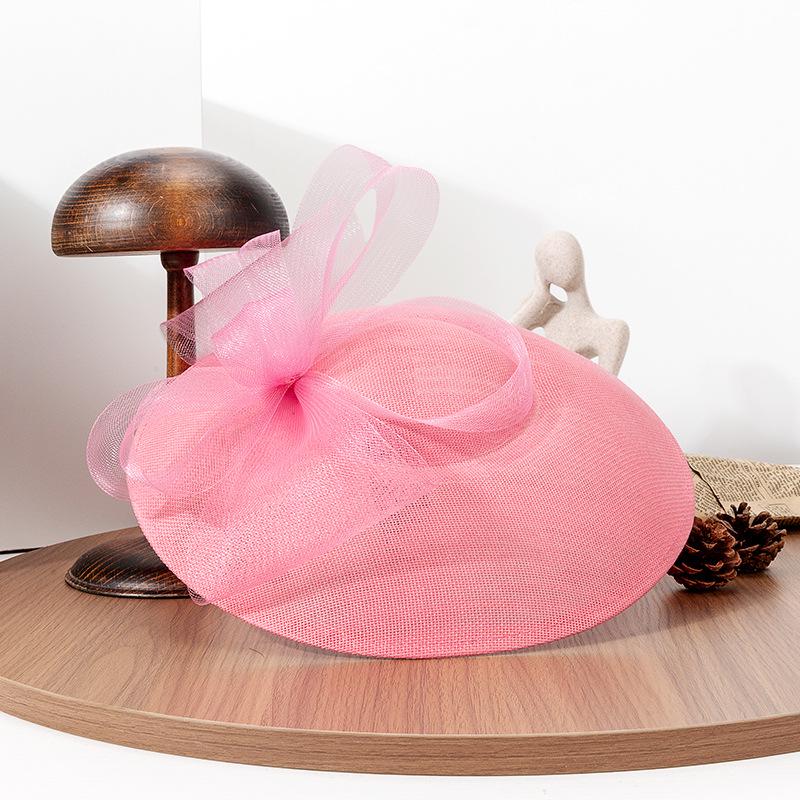 2026 Spring/Summer Wide Brim Retro Bowknot Hat for Women: French Socialite Style