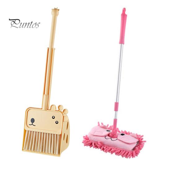 

2 шт./набор для детей, мини-метла, совка, набор для мультяшного стиля, детские инструменты для уборки, ролевые игры, игрушки розовый