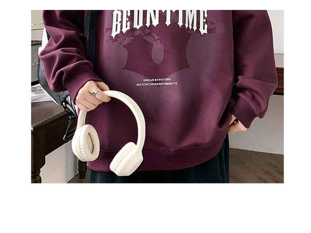 Men's Trendy Round Neck Thickened Hoodie for Autumn/Winter