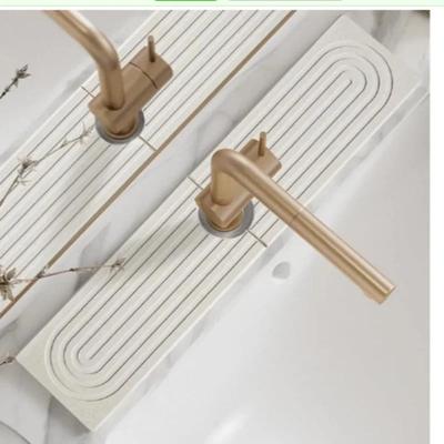 Kieselgur Wasserabsorbierend Schnelltrocknend Harte Matte Küche Badezimmer Waschbecken Handwaschmatte