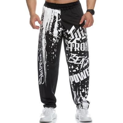 Pantaloni Sportivi da Allenamento Fitness da Uomo Pantaloni Casual Atletici Stampati ad Asciugatura Rapida
