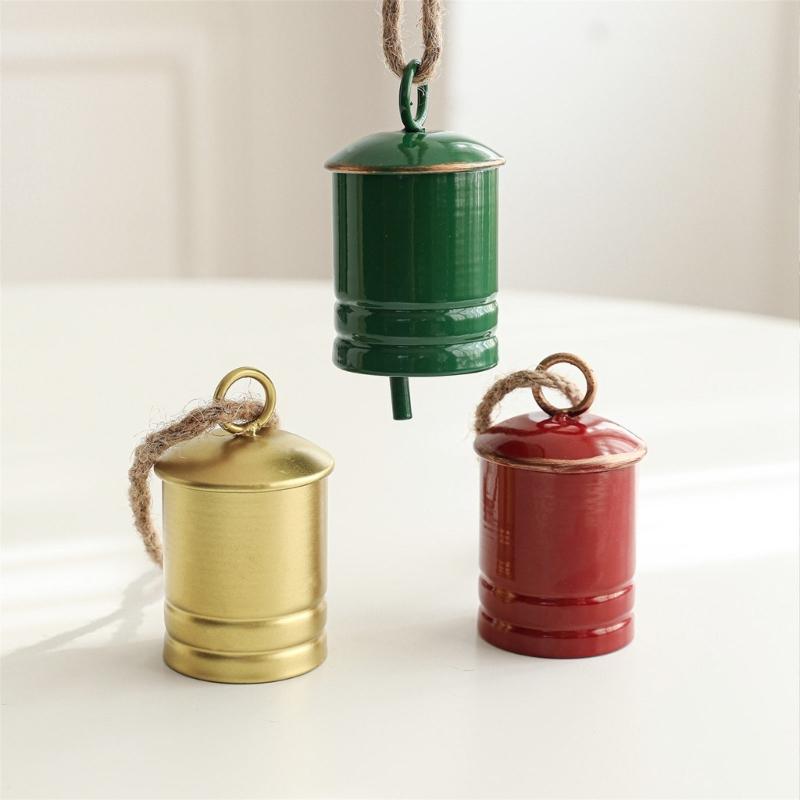 Iron Christmas Bell Holiday Decorations For Fireplaces Mantels Doorway Festival Tree Accent Party Supplies