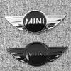 black Mini Emblem ABS Car Front Hood/Rear trunk Badge for BMW Mini cooper R56 R50 R58 R52 R53 R55 f56 f55 Decoration Stickers