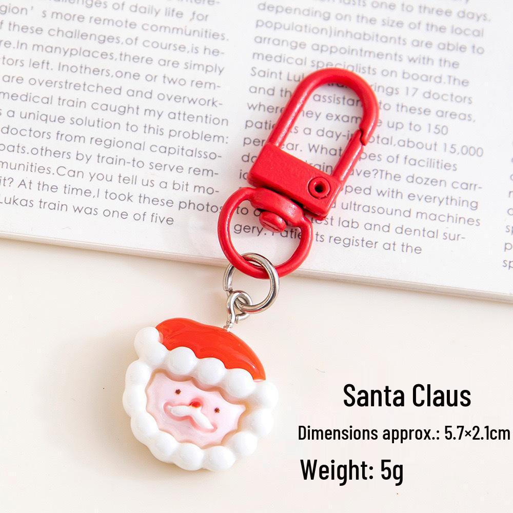 Cute Santa Claus Keychain Ornament – Perfect Christmas Gift for Friends and Backpacks