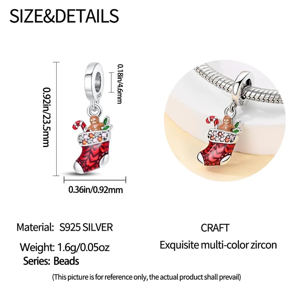 952 Copper Christmas Snow Bell Charm Pendant Beads Fit Charms Copper Original Bracelet For Women Jewelrygift