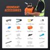 VEVOR Fiber Fusion Splicer 4 Motors, Clad Alignment Fiber Optic Splicer 6s Splicing & 13s Heating