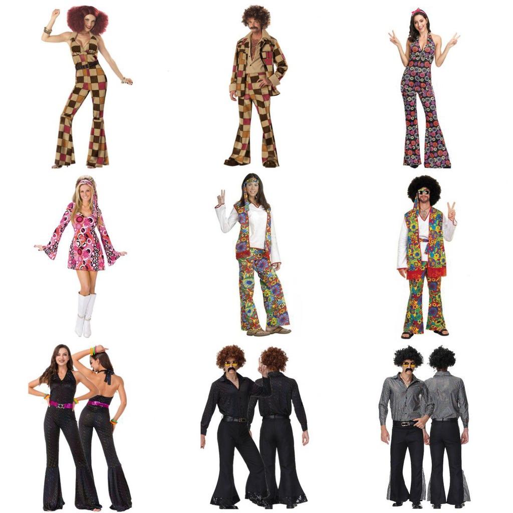 Stylish And Beautiful 70s Disco Costume Set For Adults Get Ready To Shine!