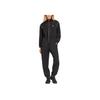 Adidas Originals Solid Color Zip Collar Long Sleeve Jumpsuit Women jumpsuit Black HG6682