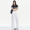 Weiße Wide-Leg-Jeans für Damen im Sommer Dünner Neuer Stil Vielseitige Mode Trendige Lockere Schlankmachende Gerade Hose