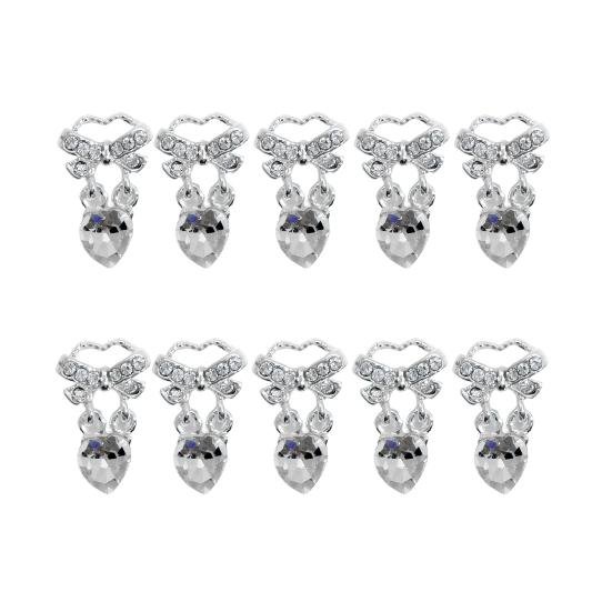 

10 шт. украшения для ногтей, блестящая поверхность, стразы, устойчивые к выцветанию, яркий цвет, нержавеющие, сверкающие 3D ногти F