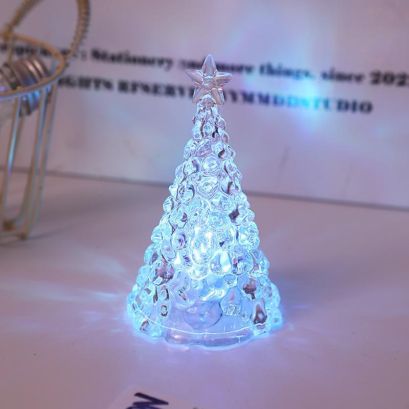 Christmas tree colorful night light LED room decoration iceberg atmosphere light children's Christmas gift desktop ornaments