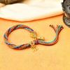Vibranting Tibetan Handmade Woven Bracelet with Symbolic Patterns Portable Accessory for Festive and Spiritual Event