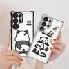 Cartoon Cute Panda Phone Cover Case for Samsung Galaxy S25 S24 S21 Plus S25Edge S22 Ultra S20 FE S23
