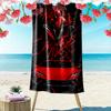 1pc SONIC Beach Towel, Soft Beach Towel Suitable for Beach Swimming, Outdoor Camping and Traveling