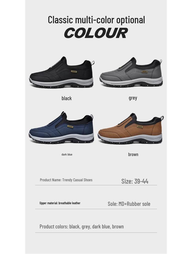 Herren Übergröße Rutschfeste Lässige Slipper-Sneaker - Leicht, Abriebfest, Weiche Sohle zum Gehen im Freien.