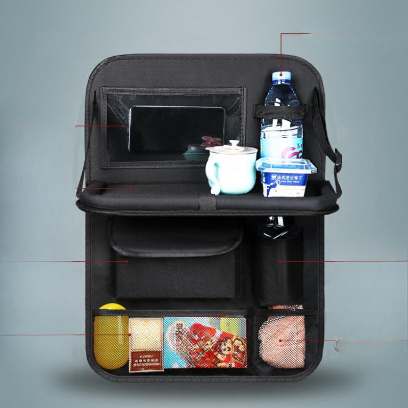 Car Seat Back Storage Bag Hanging Bag Car Storage Storage Bag Multifunctional Car Sundries Storage Pallet Plate 1PCS
