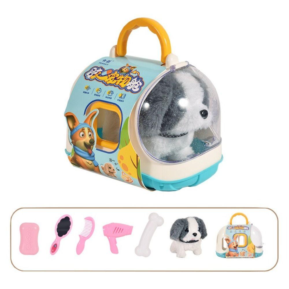 Interactive Simulated Puppy Walking Walking Dog Toy Fashion Robot Puppy  Chilren