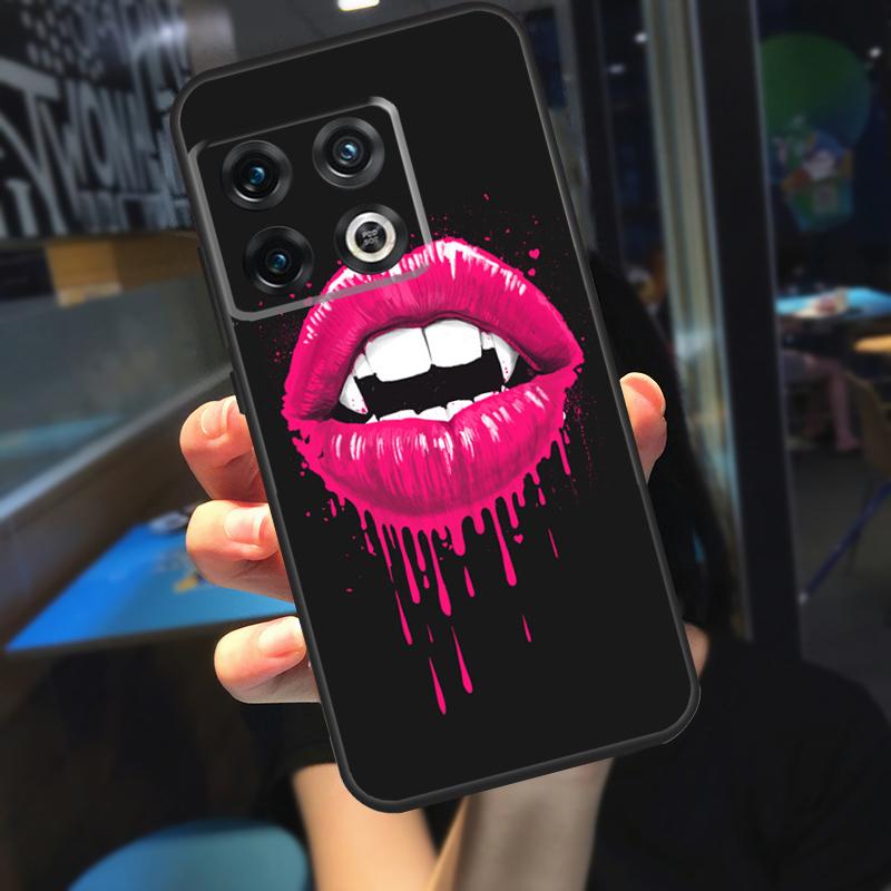 Sexy Vampire Lips Funda For OnePlus 13 12 R 11 9 10 Pro 8T 9RT 10T OnePlus Nord 4 CE 2 3 Lite N30 N20 Case