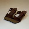 Version en peau de mouton~ Sandales à talon aiguille polyvalentes pour l'été des femmes, tongs cool à bout carré ouvert à une bride, style français à deux façons de porter