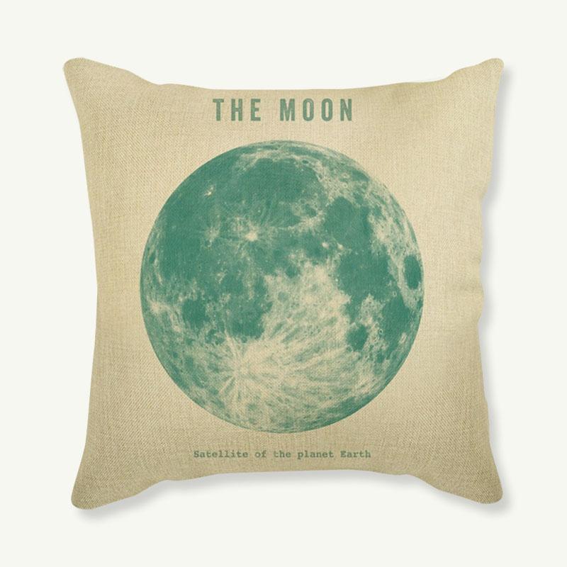 New Arrival Universe Cushion Covers Space Earth Moon Mars Jupiter Cushion Cover Home Decorative Linen Pillow Case Cojines