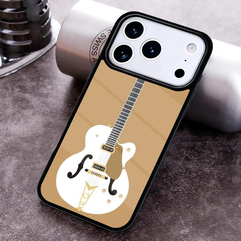 Electric Guitar Music Phone Case For iPhone 17 16 15 14 13 12 11 Pro Max Plus 17Air Soft Silicone Cover