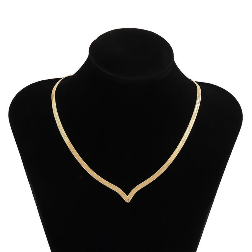 Fineness Clavicular Chain Brass Woman Jewelry Personality Snake Choker  Women