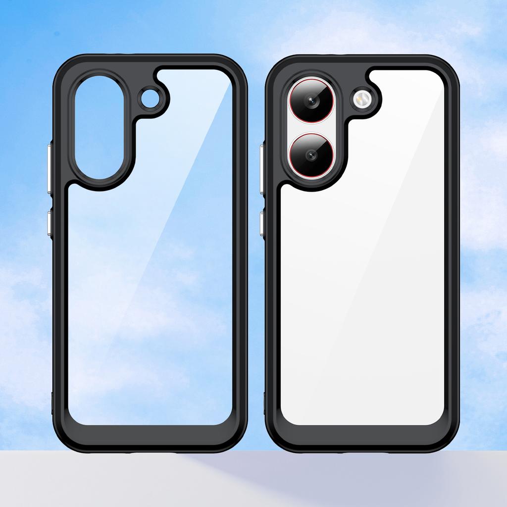 For Poco X8 Pro Clear Case For Xiaomi Poco X8 Pro Cover Funda Coque Hard Translucent Soft Frame Phone Bumper Poco X8 Pro