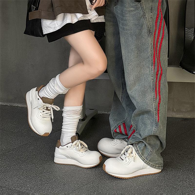2024 Men's Versatile Trend Derby Sports Casual Shoes Fashion Couple Platform Height Increasing Sneakers 24719-J