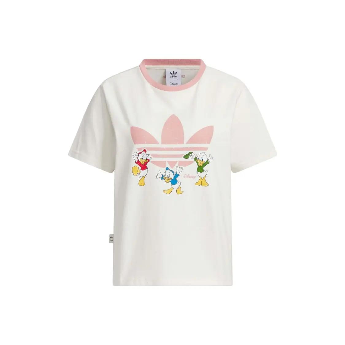 adidas x Disney Sports Short-Sleeved T-Shirt for Women, White S