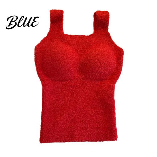 Seamless Chest Pad Vest Winter Women Thermal with Pads German Velve Lining Fast Constant Temperature Base Layer Lock Heating Slim Fit Elastic