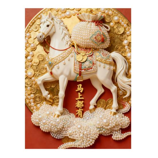 Kit de Pintura com Pérolas de Plástico para Adultos DIY Arte 3D com Pérolas Artesanato Pérolas de Plástico Tela Pré-Impressa Conjunto para Decoração de Casa Amantes de Artesanato