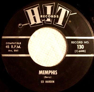 7palcová deska ED HARDIN - Memphis / Bad To Me 130 Hity 1964 US Rock Použitá