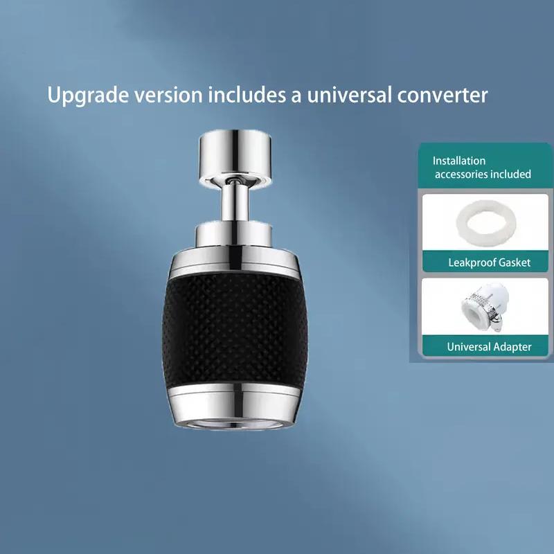 Robinet universal cu filtru rotativ de 360 ​​de grade, 3 moduri, vârf cu bule de apă, economizor anti-stropire, consumabile de bucătărie
